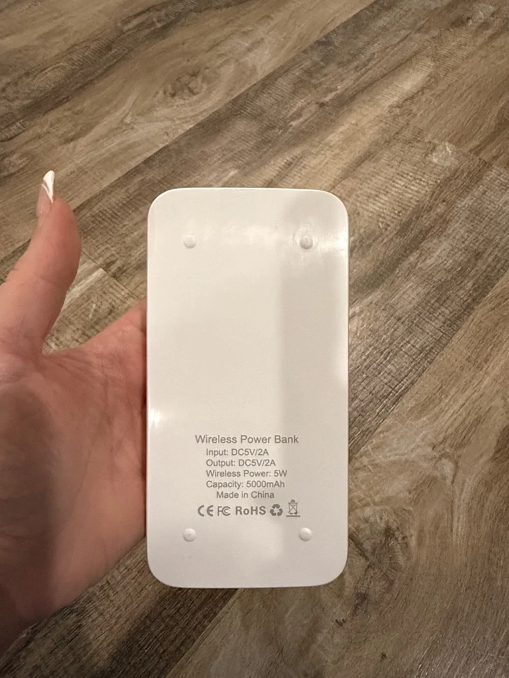 White Dallas Stars Power Bank Portable Charger